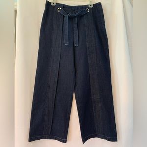 Skies Are Blue, wide leg cropped Jean